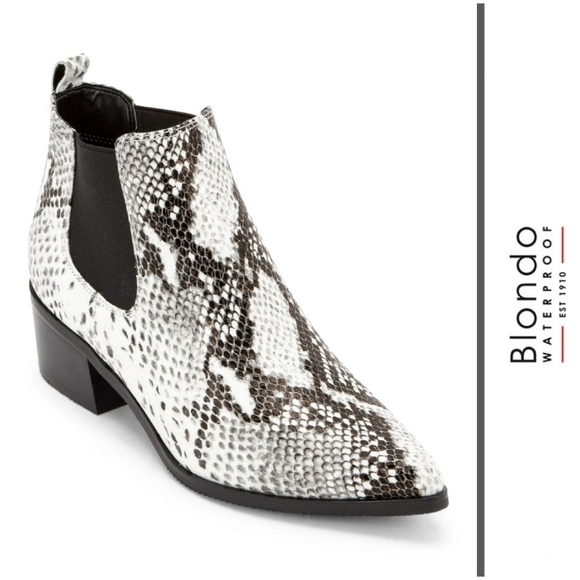 Blondo Shoes - Stylish Blondo Waterproof Snake Embossed Booties